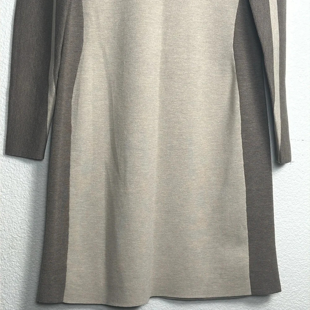 Athleta Boreal Two Tone Wool Blend Sweater Dress Women's Size Large Long Sleeve - Picture 4 of 12